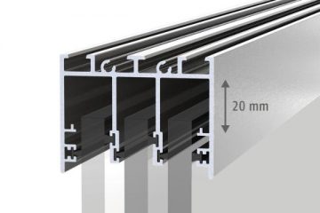 Glazen schuifsysteem Sunflex SF 20_22 bovenrails