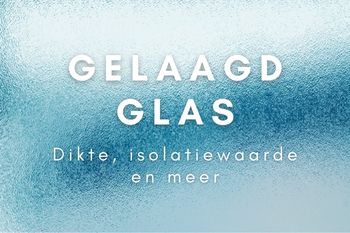 Een foto van glas met de woorden gelaagd glas erop