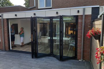 Half open gevouwen SF55 vouwwand in Weert