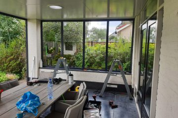 Montage van vast kozijn van Sunflex in Stiphout Helmond